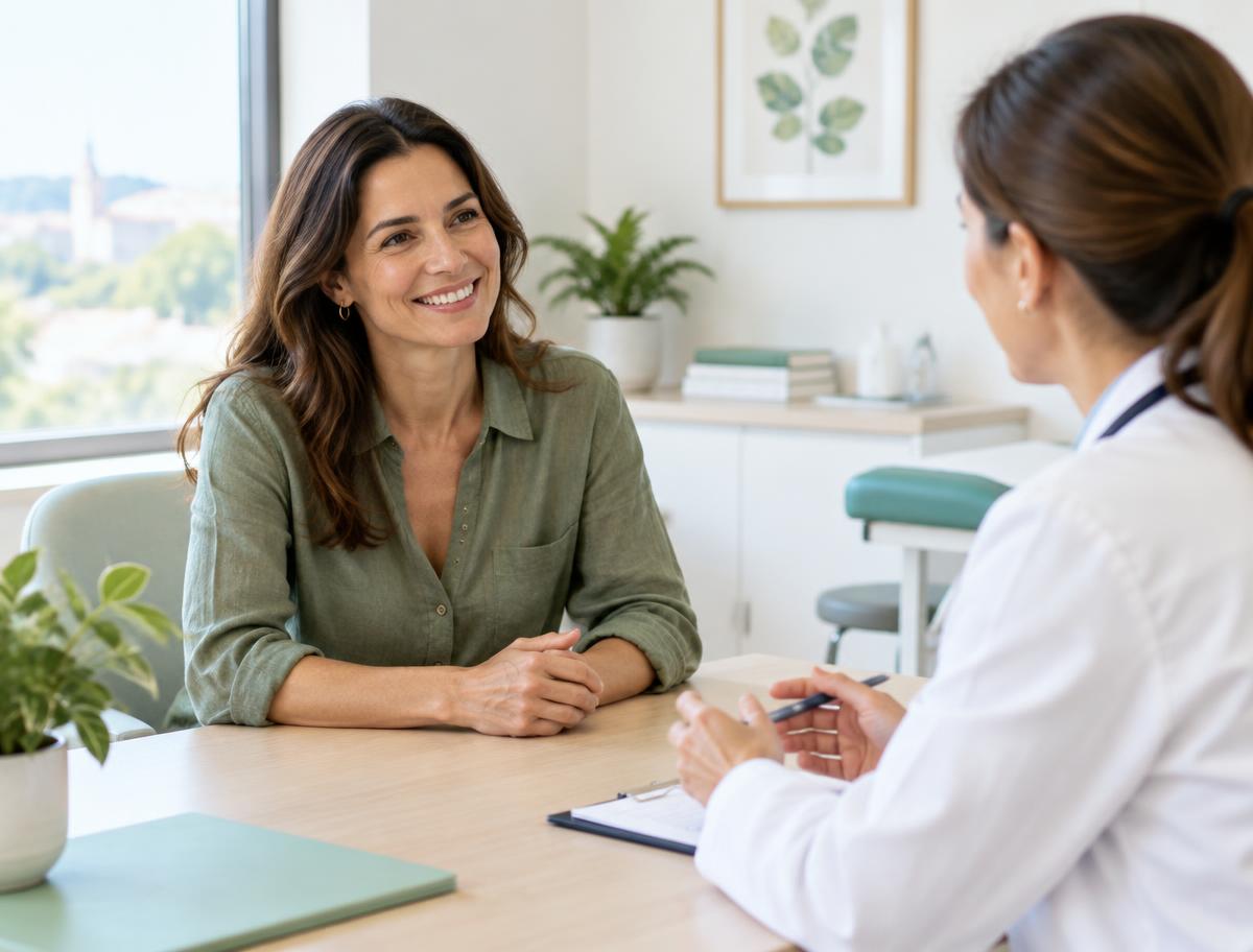 Cliente numa consulta médica